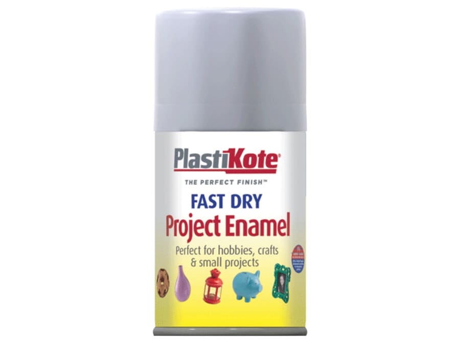 Plastikote 001090 Fast Dry Enamel Aerosol Aluminium 100ml