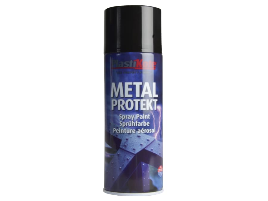 Plastikote 001282 Metal Protekt Spray Gloss Black 400ml