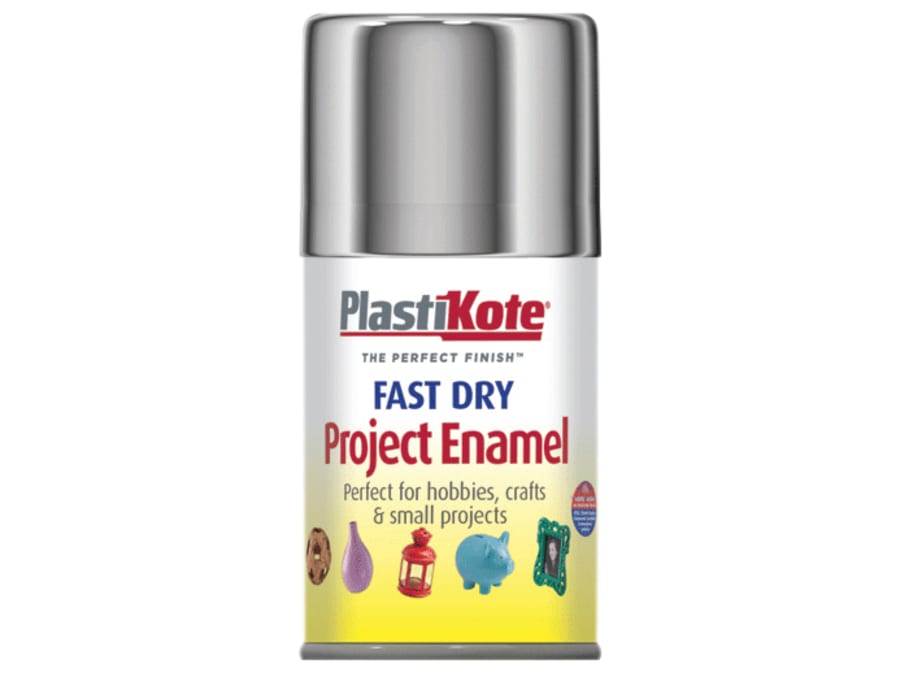 Plastikote 001500 Fast Dry Enamel Aerosol Chrome 100ml
