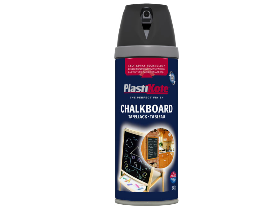 Plastikote 026001 Chalkboard Paint Black 400ml