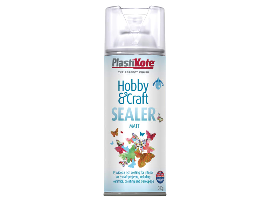 Plastikote 414003 Hobby & Craft Sealer Spray Clear Matt 400ml
