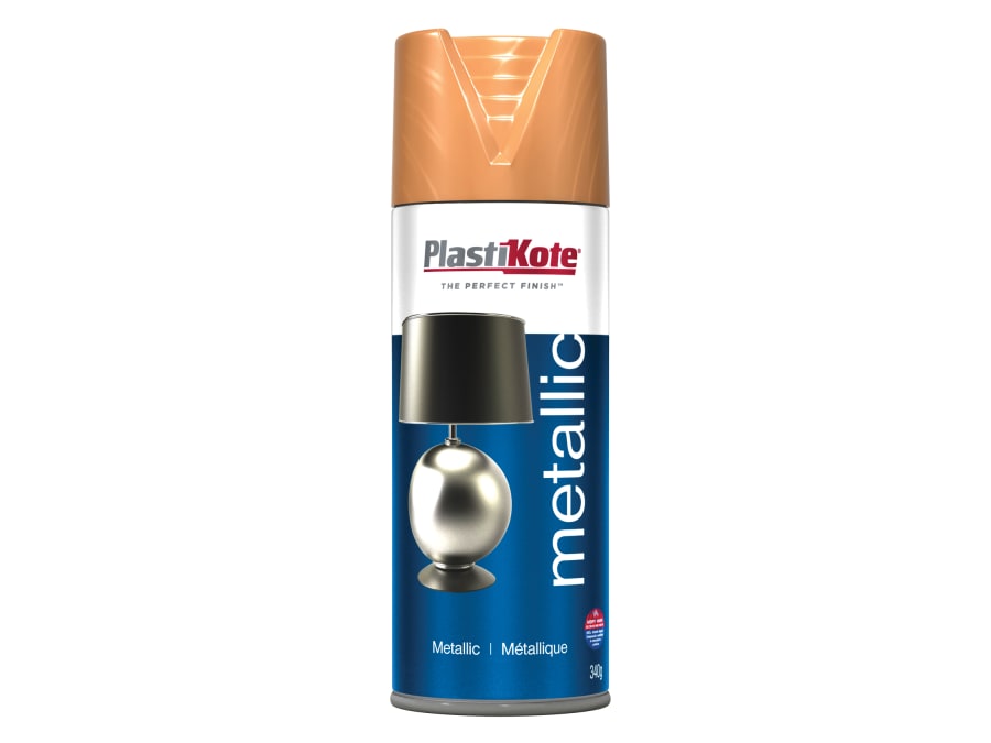 Plastikote 004401 Metallic Spray Flat Copper 400ml