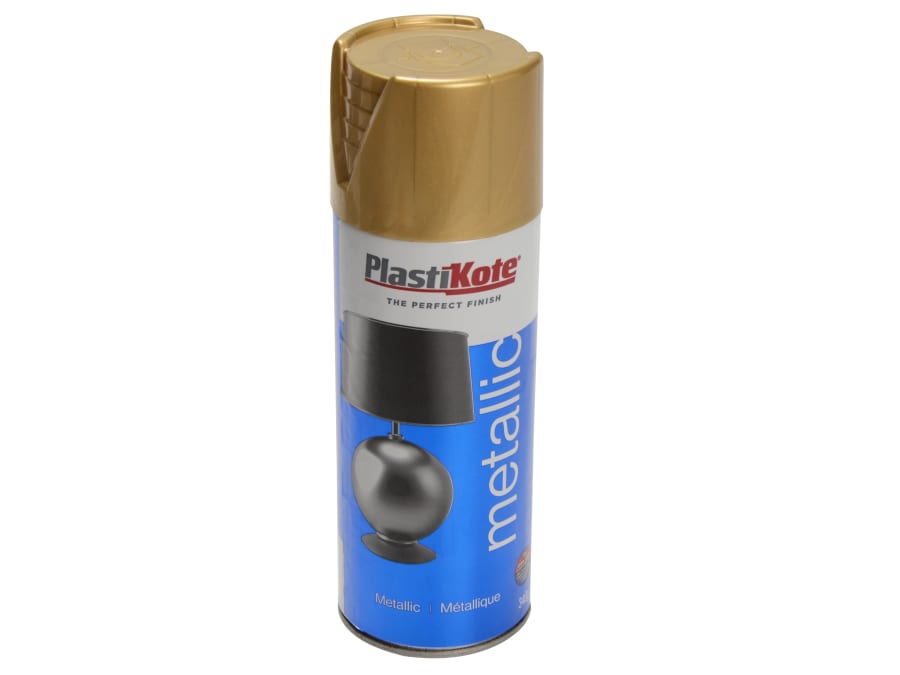 Plastikote 440454 Metallic Spray Brass 400ml
