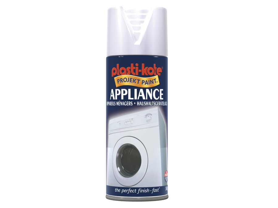 Plastikote 025649 Appliance Enamel Gloss White 400ml