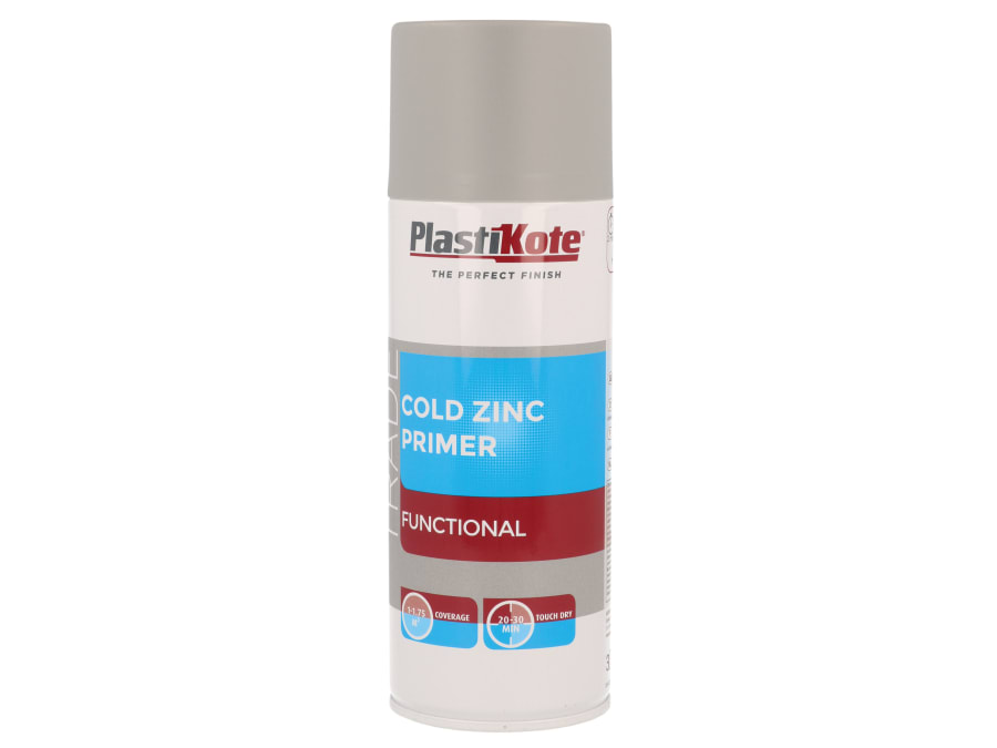 Plastikote 071025 Cold Zinc Spray Primer 400ml