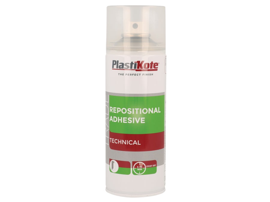 Plastikote 071030 400ml Repositional Spray Adhesive