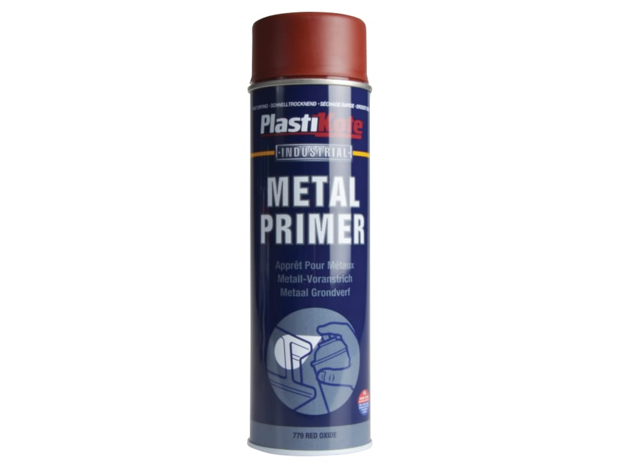 Plastikote 447779 Industrial Primer Spray Red Oxide 500ml