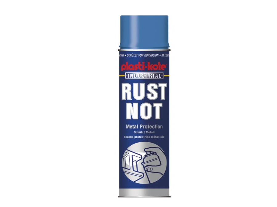 Plastikote 447781 Gloss White Rust Not Spray 500ml
