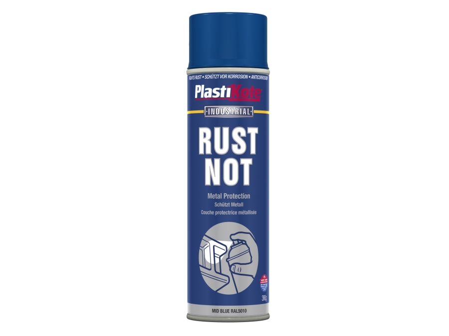 Plastikote 447787 Rust Not Spray Matt Midnight Blue 500ml