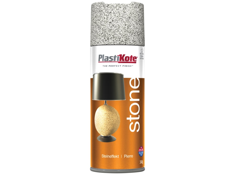 Plastikote 009445 Stone Touch Spray Gotham Grey 400ml