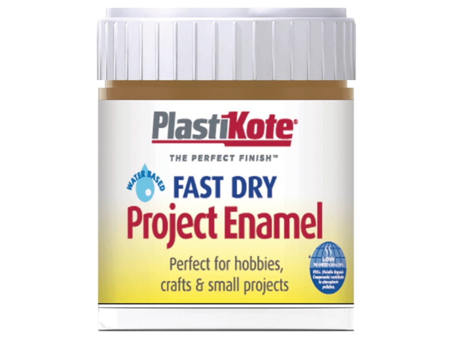 Plastikote 440017 Fast Dry Enamel Paint Nut Brown 59ml