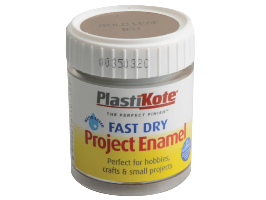 Plastikote 440031 Fast Dry Enamel Paint Gold Leaf 59ml