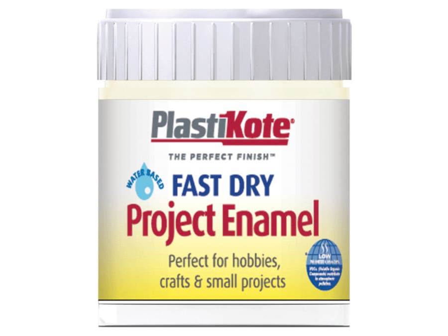 Plastikote 440047 Fast Dry Enamel Paint Crème De La Crème 59ml