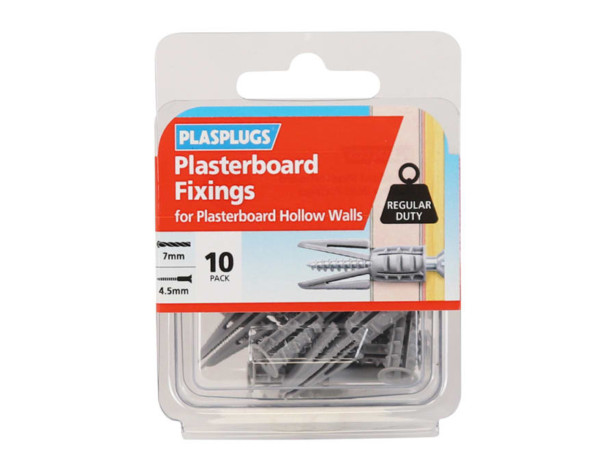 Plasplugs CF104 Standard Plasterboard Fixings Pack of 10