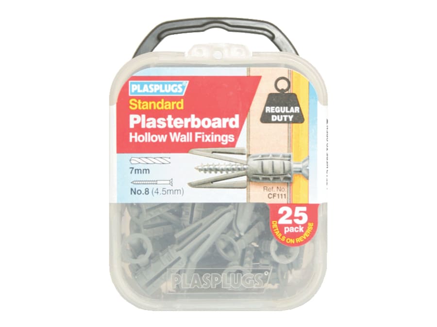 Plasplugs CF111 Standard Plasterboard Fixings Pack of 25