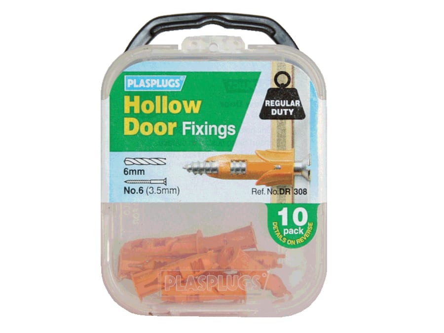Plasplugs DR308 Hollow Door Fixings (10)