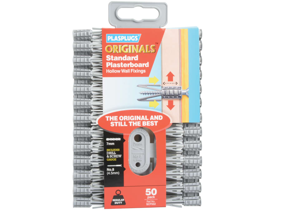 Plasplugs SCF552CC Plasterboard Fixings (50)