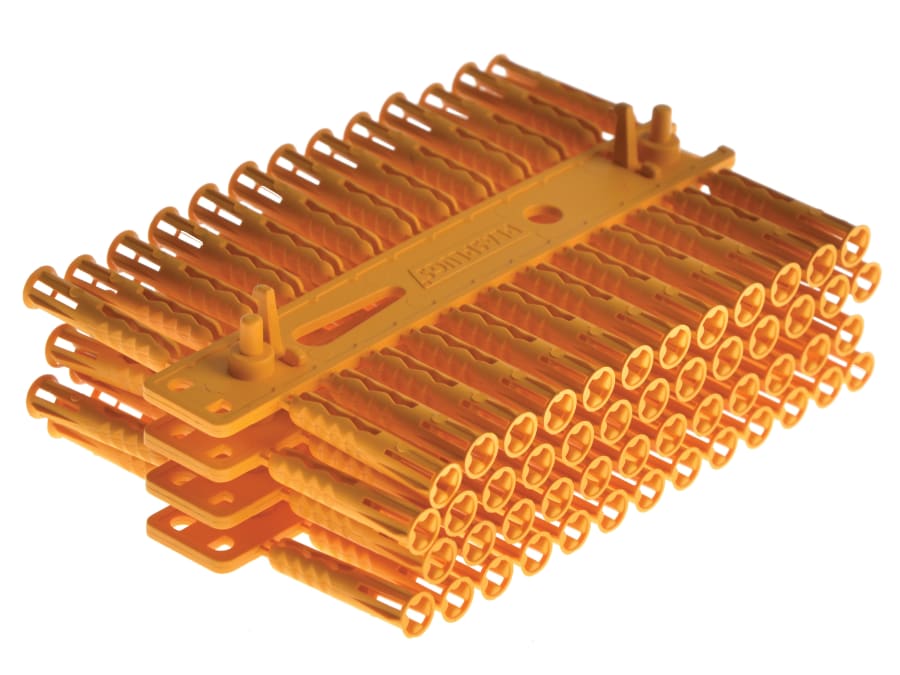 Plasplugs SYP501CC Solid Wall Super Grips Fixings Yellow