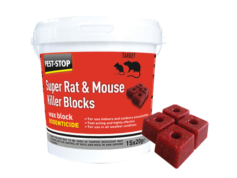 Pest-stop (pelsis Group) Pest-stop PSWB04 Rat & Mouse Killer Wax Blocks