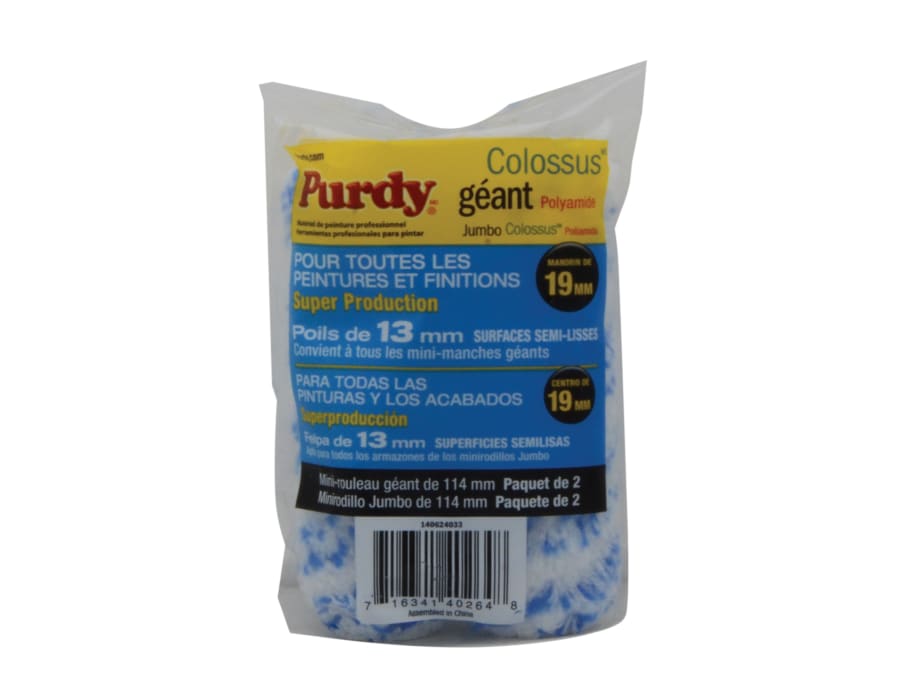Purdy 14G626033 Jumbo Mini Colossus Sleeve 165 x 19mm with 2 Sleeves