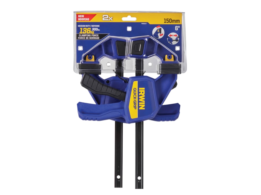 Irwin T5062QCEL7 6” Quick-Change Bar Clamp with Twin Pack