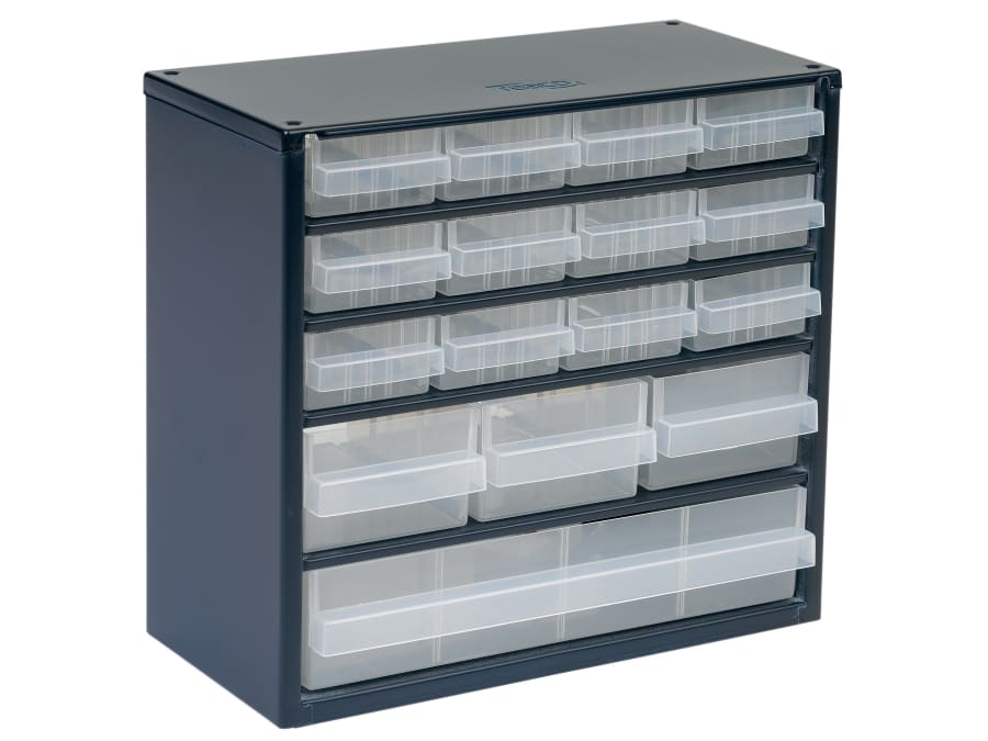 Raaco 137560 16 Drawer Metal Cabinet