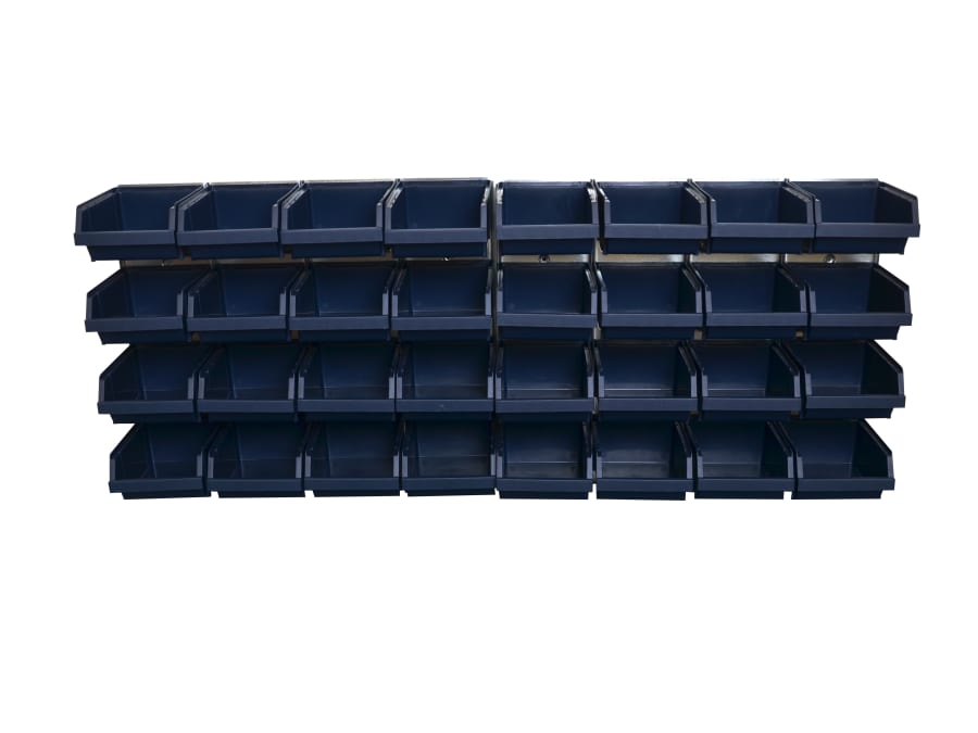 Raaco 139182 Bin Wall Panel with 32 Bins