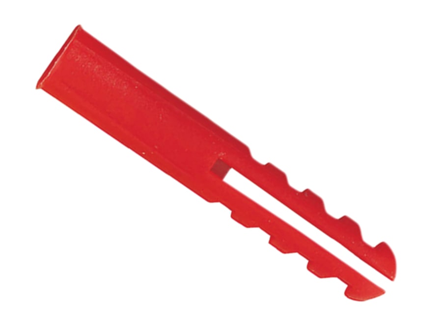 Rawlplug ROLDRED100C Red Plastic Wall Plugs No.6-12