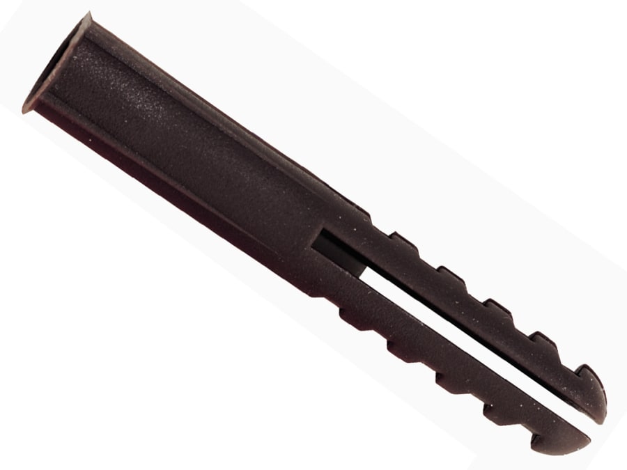 Rawlplug ROLDBRN100C Brown Plastic Wall Plugs No.10-14