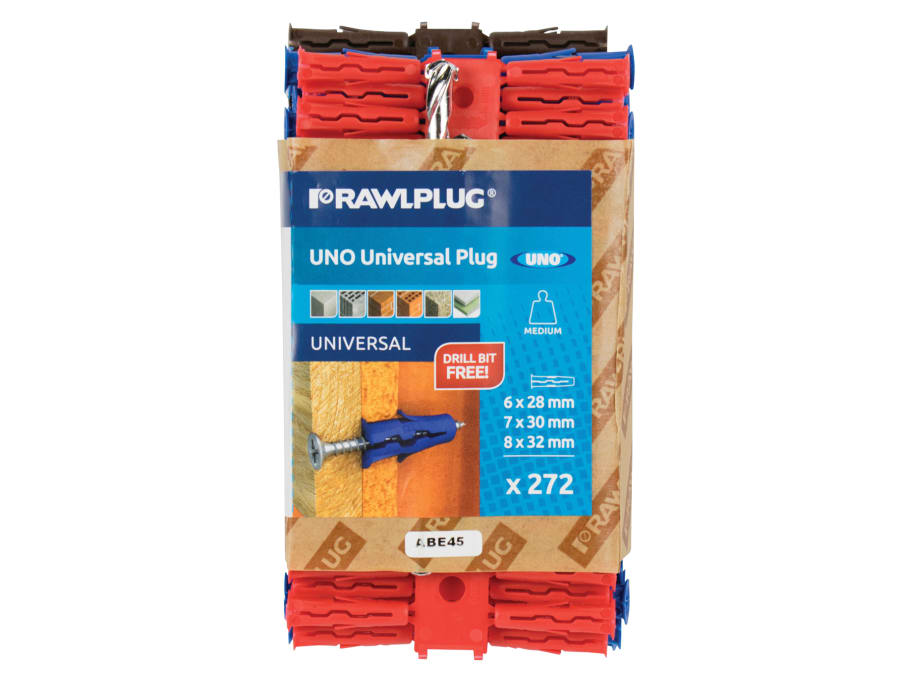 Rawlplug RU1MIXRBRB272D Mixed UNO Plugs Pack 272