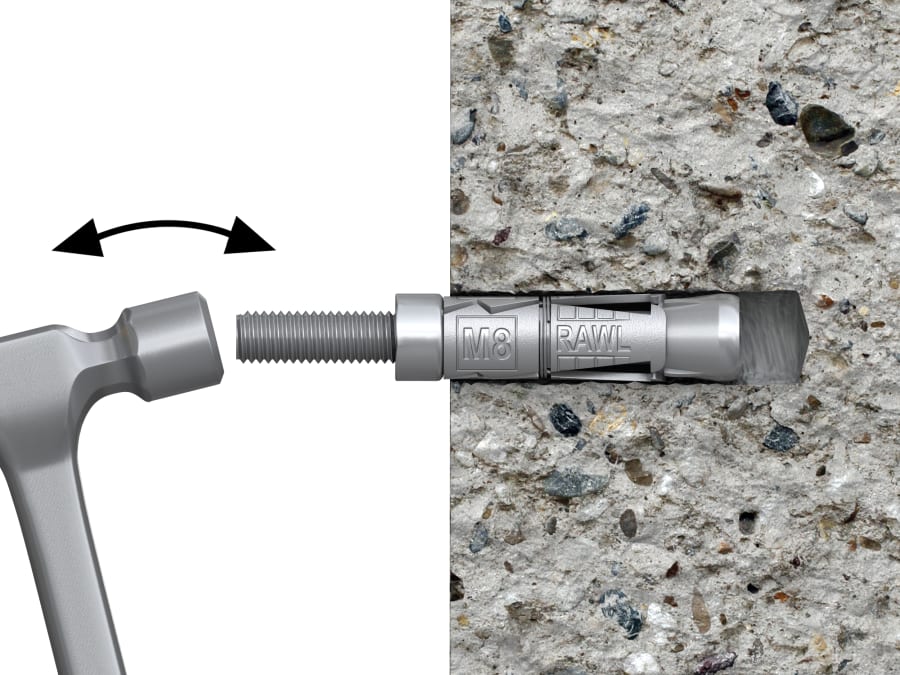 Rawlplug RS1RBPM12305 M12 Projecting Bolt 5 Pack