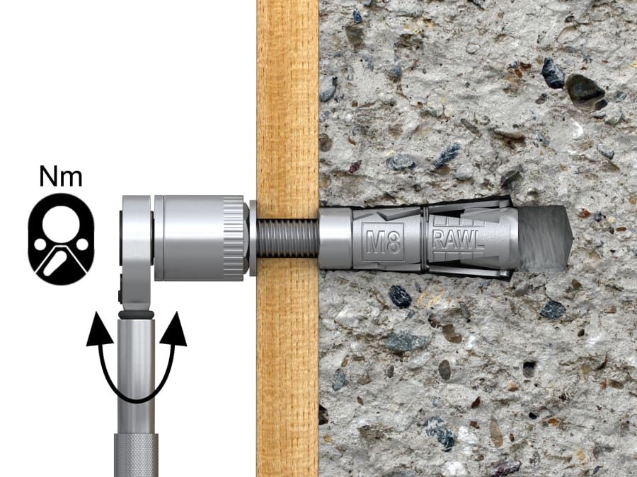 Rawlplug RS1RBPM12305 M12 Projecting Bolt 5 Pack