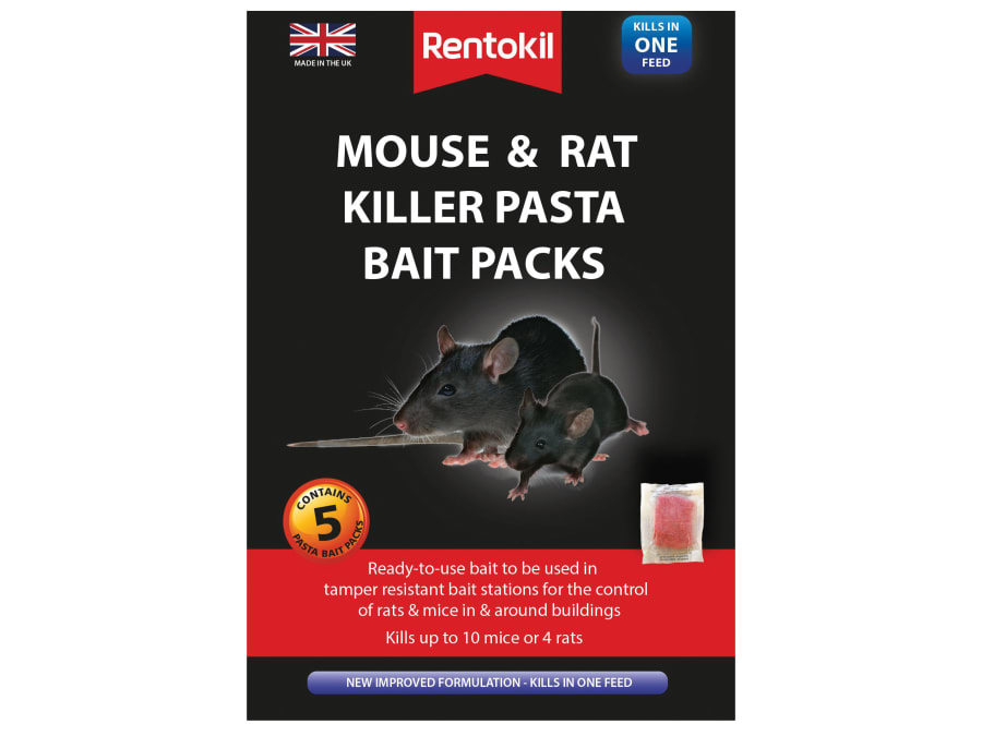 Rentokil FMR51 Mouse & Rat Killer Pasta Bait