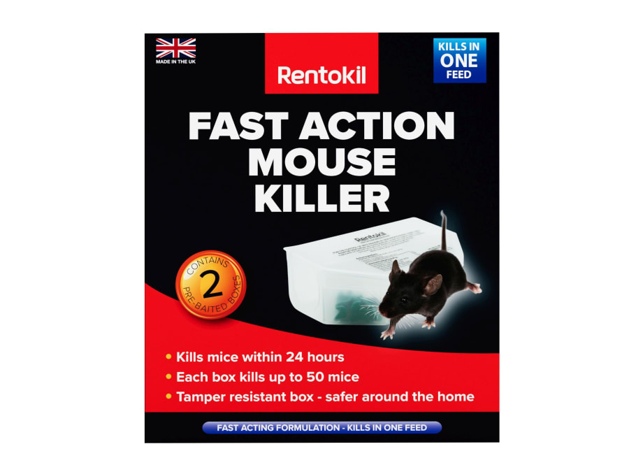 Rentokil PSF135 Fast Action Mouse Killer Twin Pack