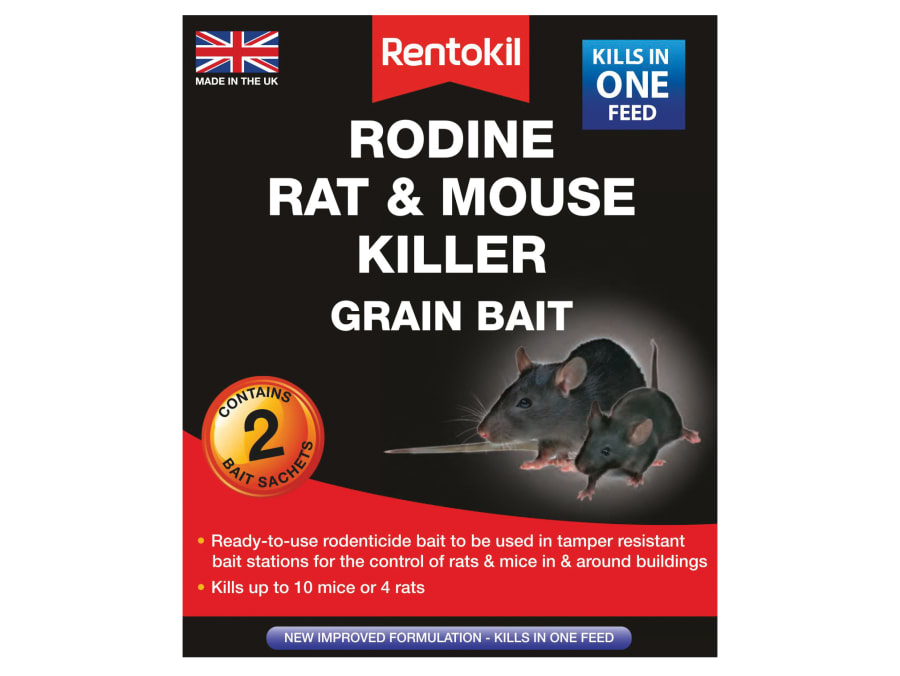 Rentokil PSMR11B Rat & Mouse Killer Grain Bait