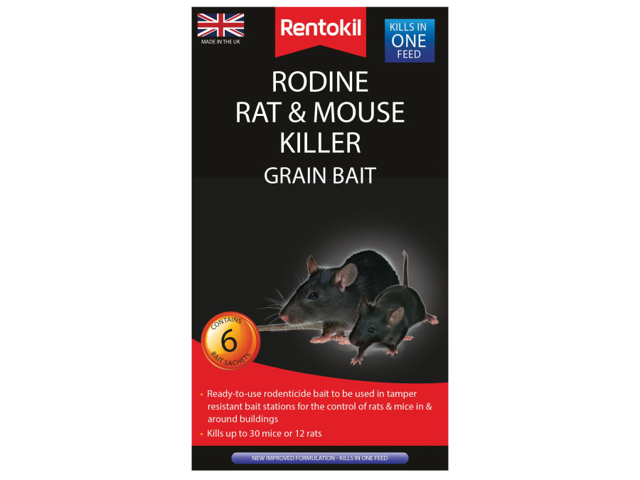 Rentokil PSMR13B Rat & Mouse Killer Grain Bait