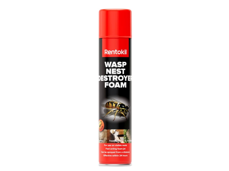Rentokil PSW97A Wasp Nest Destroy Foam Aerosol 300ml