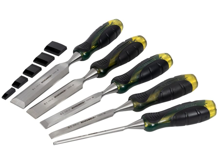 Roughneck 30175 5 Piece Bevel Edge Chisel Set