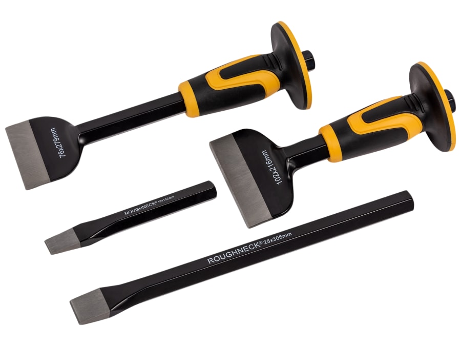 Roughneck 31994 4 Piece Bolster & Cold Chisel Set