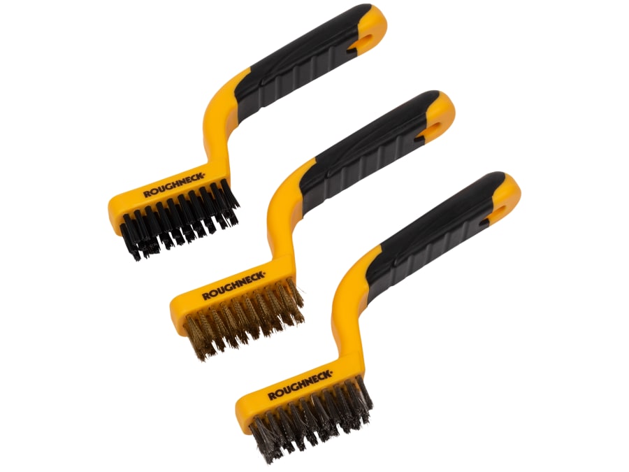 Roughneck 52010 Narrow Wire Brush Set 3 Piece