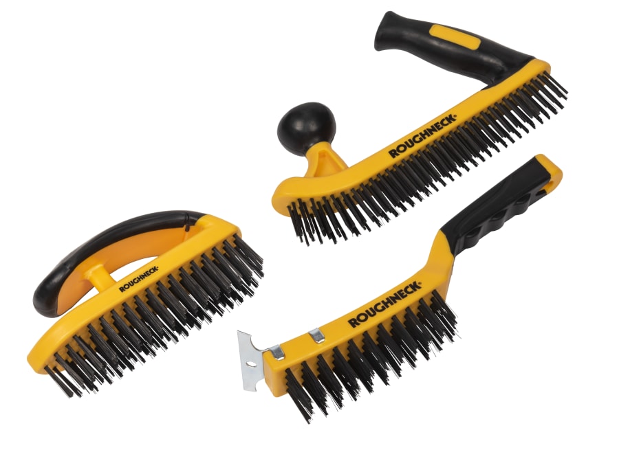 Roughneck 52094 Heavy-Duty Wire Brush Set 3 Piece