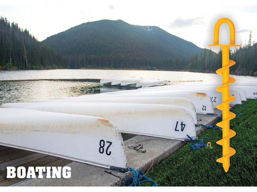 Roughneck 64634 340mm Heavy-Duty Screw-in Ground Anchor