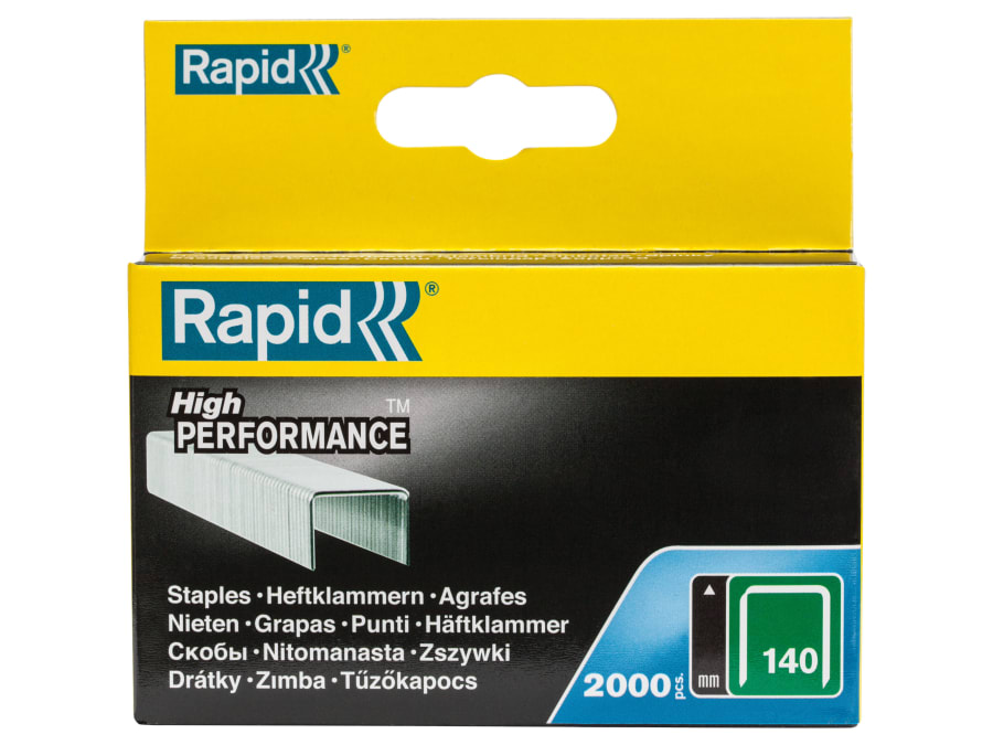 Rapid 11905731 6mm Galvanised Staples with 2000 Pack