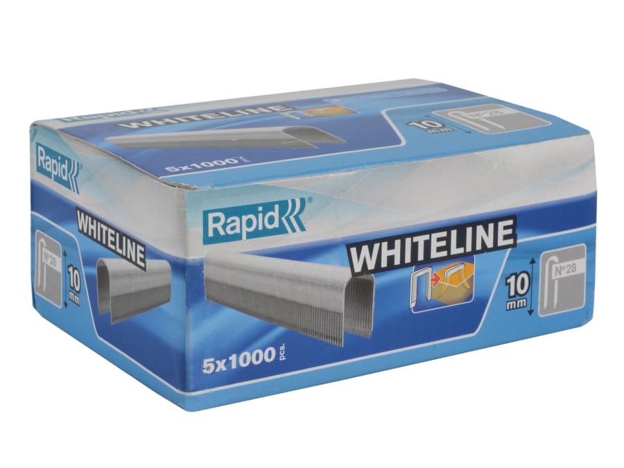 Rapid 11893511 10mm Staples with 1000 × 5 Pack
