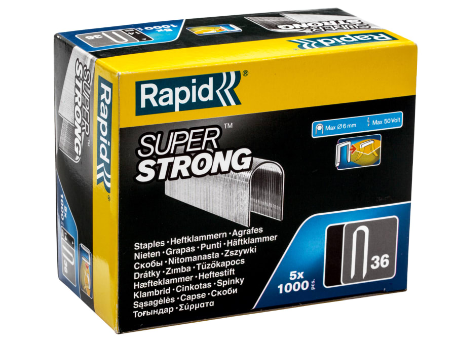 Rapid 11886910 14mm x 5m Galvanised Staples