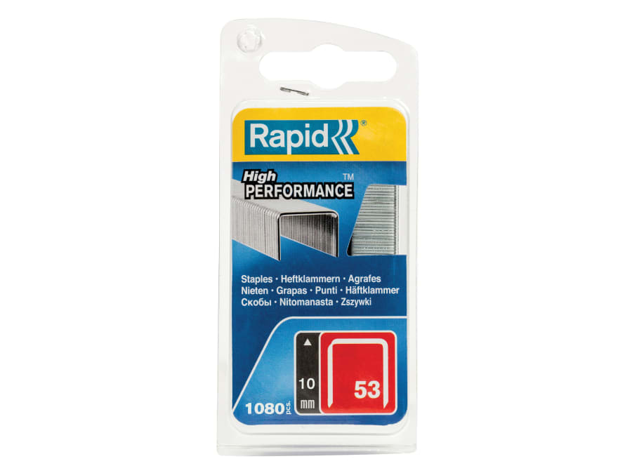Rapid 40109504 10mm Galvanised Staples with 1080 Pack