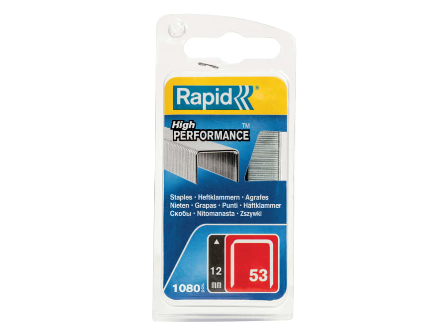 Rapid 40109505 12mm Galvanised Staples