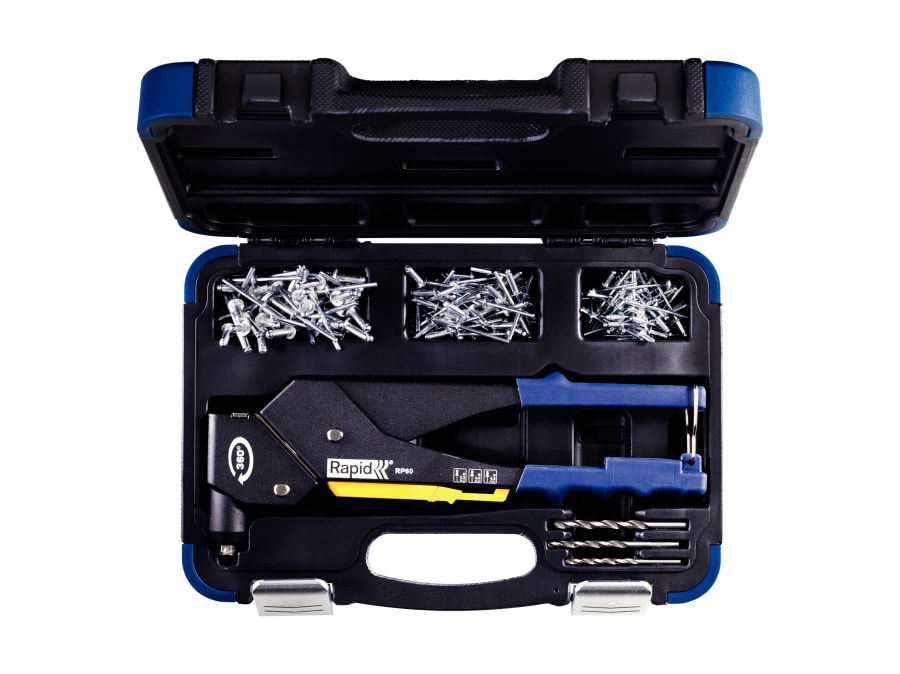 Rapid 5001128 RP60 Multi Pivoting Head Riveter with Case
