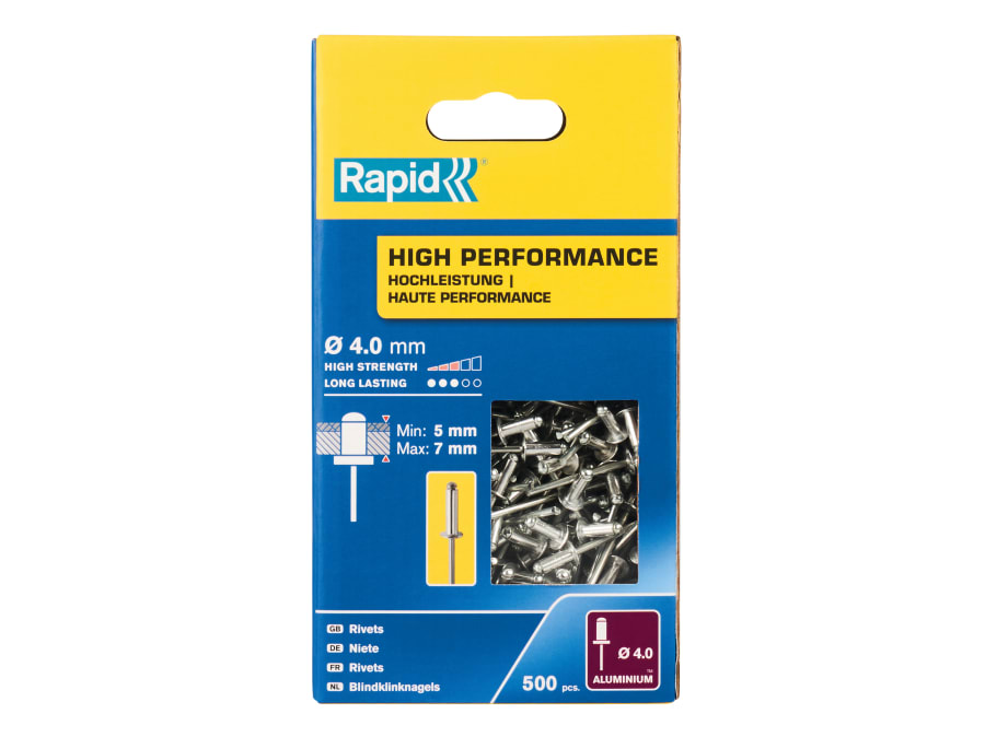 Rapid 5001433 4 × 10mm High Performance Rivets