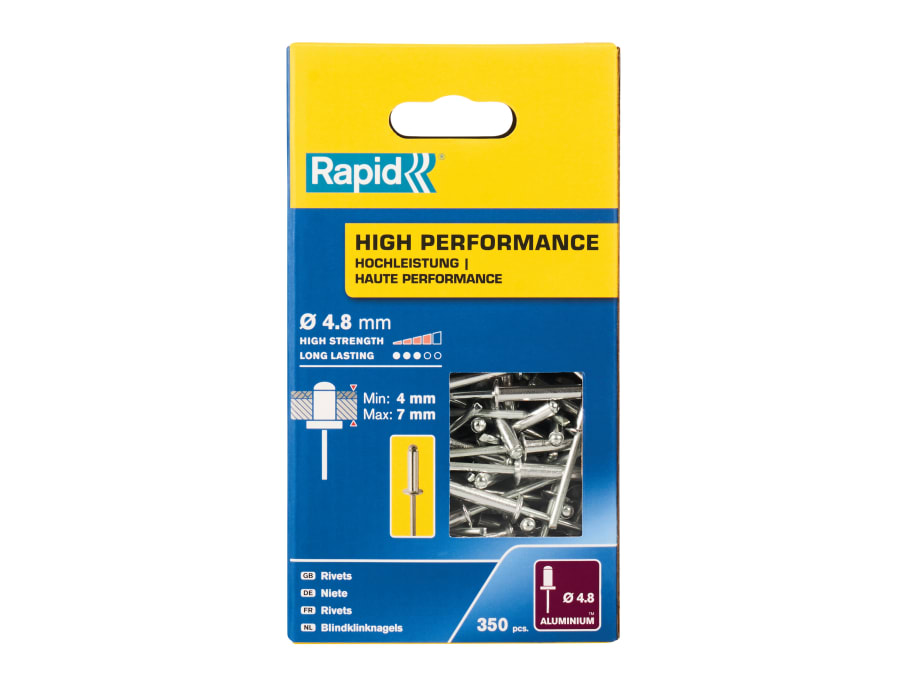 Rapid 5001435 4.8 x 10mm Rivets